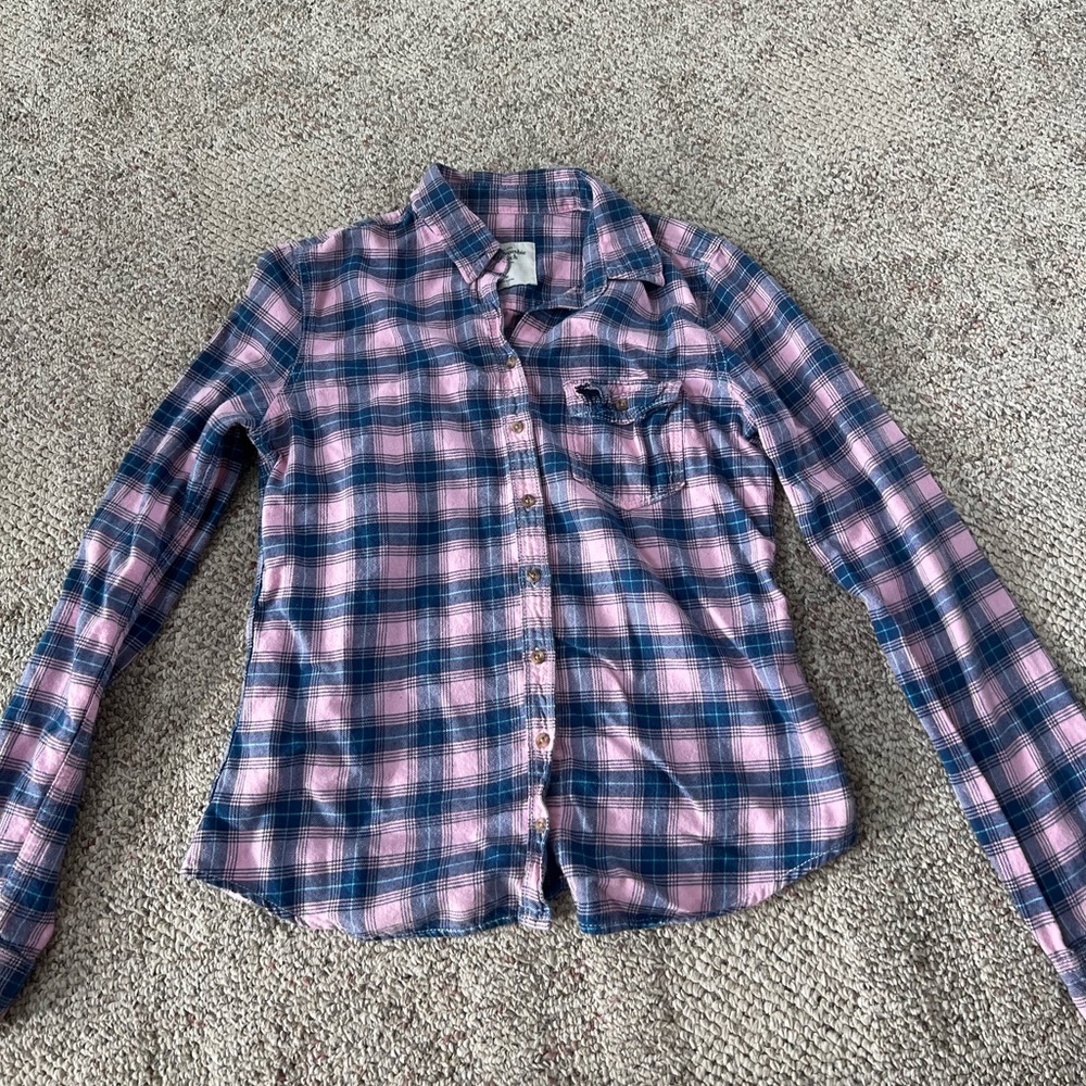 Button up plaid shirt